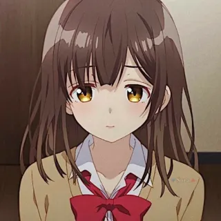 🌷 Anime, Garota, Fofa, Estudante, Desenho animado, Ilustração, Mangá whatsapp sticker