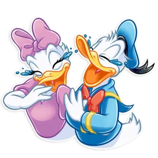 Donald and Daisy whatsapp stickers