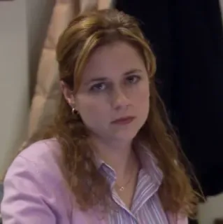 🗞 Pam Beesly The Office Porträt, Büro, Mitarbeiter, TV-Serie, Pam telegram sticker
