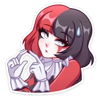 🥺 Harley Quinn harley quinn, dc comics, kartun, penjahat, anime, karakter wanita telegram sticker