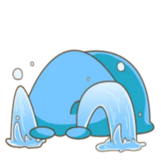 😭 air, biru, tetes, mengalir, air terjun whatsapp sticker