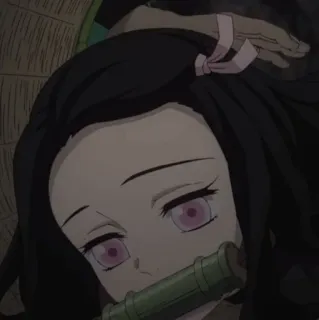 ✨ Nezuko Kamado Demon Slayer อนิเมะ, มังงะ, เนซึโกะ, ดาบพิฆาตอสูร, คาวาอิ, ผู้หญิง, น่ารัก telegram sticker