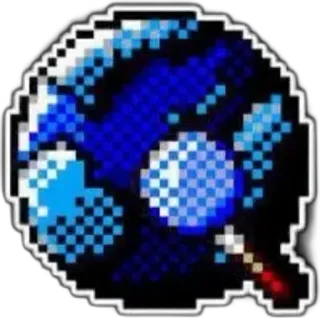 🌟 pixel art, bubble, digital art telegram sticker