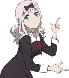 👉 Chika Fujiwara Kaguya-sama: Love Is War Anime, Chika Fujiwara, Kaguya-sama: Love is War, Dễ thương, Cô gái whatsapp sticker