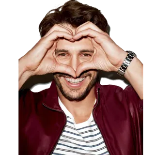 ❤️ uomo, cuore, sorriso, felice, amore telegram sticker