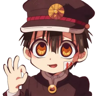 👌 Hanako-kun Toilet-bound Hanako-kun アニメ, 花子くん, 地縛少年花子くん, キャラクター, 制服, マンガ telegram sticker