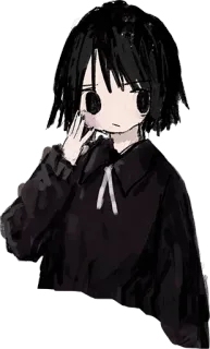 😒 Anime, Manga, Kunst, Illustration, Süß, Mädchen telegram sticker