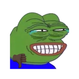 😂 Pepe the Frog pepe, katak, meme, internet, stiker whatsapp sticker
