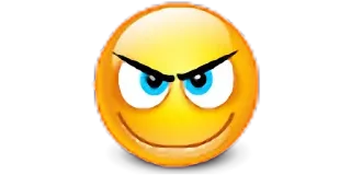 😈 Emoji, Lächeln, Böse, Cartoon, Smiley, Grinsen whatsapp sticker