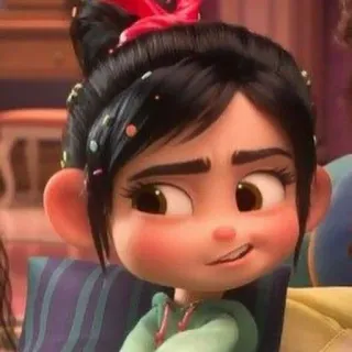 🦋 Vanellope von Schweetz Wreck-It Ralph cartoon, animated, movie, disney, wreck-it ralph, vanellope, character whatsapp sticker