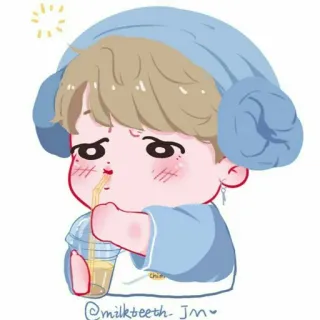 🍭 @milkteeth_JM Cartoon, Niedlich, Getränk, Kawaii, Figur, Digitale Kunst telegram sticker