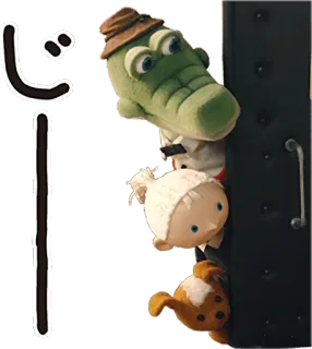 Cheburashka Movie Puppet Stickers :: @line_stickers telegram stickers