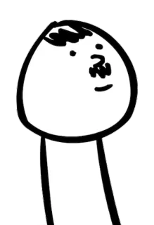 😷 desenho, esboço, personagem, simples, abstrato whatsapp sticker