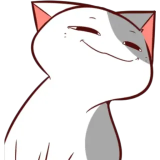 😌 mèo, tự mãn, vui vẻ, động vật, thú cưng, dễ thương telegram sticker