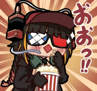 🍿 おおっ!! Anime, Cartoon, Popcorn, Film, Süß whatsapp sticker