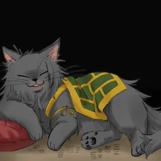 🐈 Katze, Haustier, Tier, schlafend, süß, zahm, Katzenartig, glücklich telegram sticker