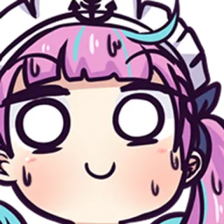 😳 Aqua Minato Anime, Mangá, Vtuber, Kawaii, Fofo, Minato Aqua, Youtuber Virtual telegram sticker