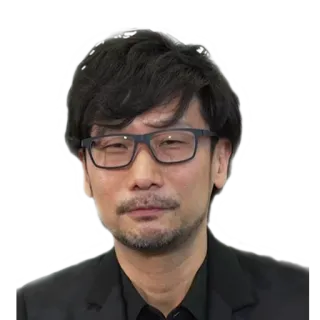 😵 Hideo Kojima Hideo Kojima, Desenvolvedor de jogos, Criador de jogos, Diretor, Produtor telegram sticker