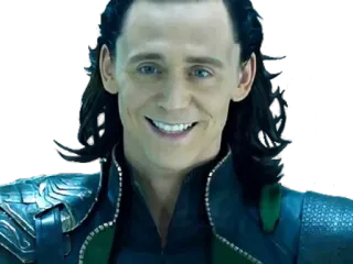 😃 Loki Loki, Marvel, superhero, villain, Tom Hiddleston telegram sticker