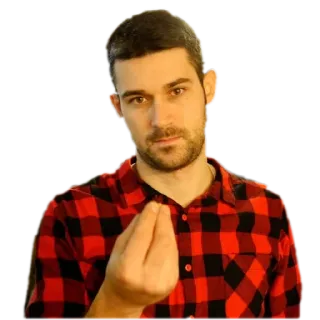 😒 uomo, gesto, italiano, comunicazione, mano, persona telegram sticker