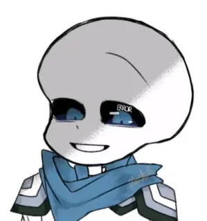 💙 Sans ERROR Cartoon, Sans, Fehler, Figur telegram sticker