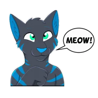 😺 MEOW! 고양이, 동물, 귀여운, 스티커, 고양이과, 야옹 whatsapp sticker