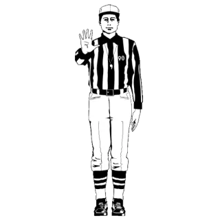 🏈 sports, football, referee, official, gesture, penalty telegram sticker