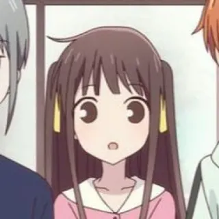 🙊 Tohru Honda Fruits Basket Anime, Cartoon, Meisje, Leuk, Tohru Honda, Fruits Basket telegram sticker