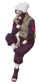 😪 Kakashi Naruto kakashi, naruto, anime, character, ninja telegram sticker