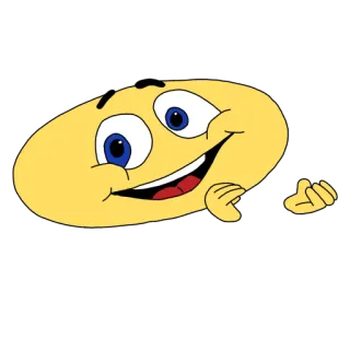 👏 Emoji, Smiley, Desenho, Amarelo whatsapp sticker