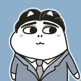 🐣 การ์ตูน, ตัวละคร, สูท, ทางการ, ธุรกิจ, น่ารัก telegram sticker