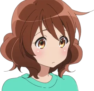 ⁉ Anime, Mädchen, Niedlich, Cartoon telegram sticker