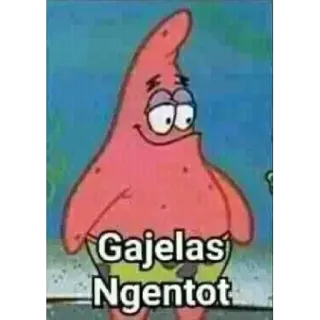 😈 Patrick Star Spongebob Squarepants Gajelas
Ngentot Патрик Стар, Губка Боб Квадратные Штаны, Мультфильм, Ерунда, Трах telegram sticker