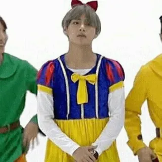 🍎 Schneewittchen, Kleid, Disney, Kostüm, Mann, K-Pop telegram sticker