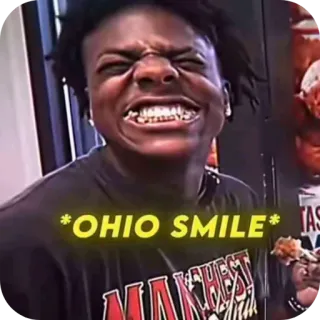 😁 IShowSpeed *OHIO SMILE* whatsapp sticker