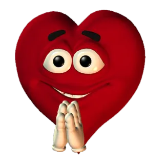 🥺 하트, 이모티콘, 사랑, 귀여운, 감사 telegram sticker