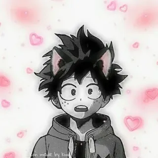 🌟 icon made by kiw. Anime, Kattenoren, Schattig, Kawaii telegram sticker