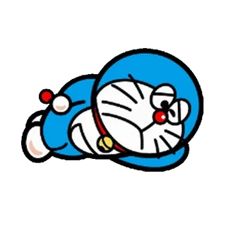 🔵 Doraemon 도라에몽, 만화, 애니메이션, 고양이, 로봇, 수면 whatsapp sticker