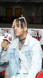 🖤 XXXTentacion rapper, microphone, interview, music, artist telegram sticker