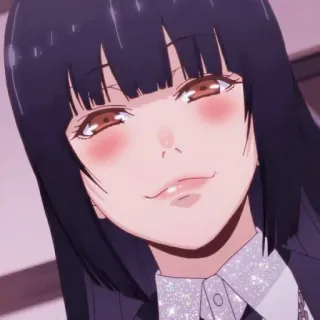 👅 Yumeko Jabami Kakegurui anime, kakegurui, yumeko jabami, gambling, schoolgirl, manga telegram sticker