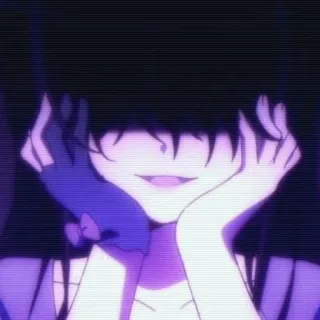 😁 anime, cartoon, girl, smile, cute, gloves telegram sticker