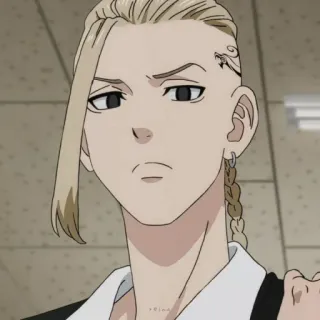 🐉 Ken Ryuguji Tokyo Revengers Anime, Personaggio, Biondo, Tatuaggio, Treccia, Ken Ryuguji, Tokyo Revengers telegram sticker