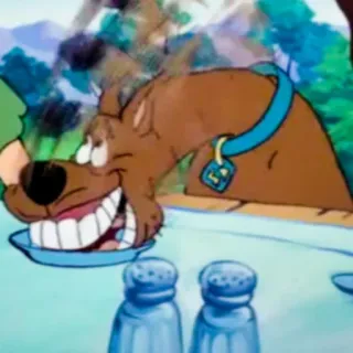 🍲 Scooby Doo cartoon, dog, scooby doo, funny, animation telegram sticker