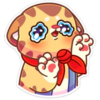 🥺 gato, pegatina, dibujo animado, animal, lindo, personaje telegram sticker