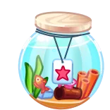 ❤️ pesce, acquario, vasetto, mare, animale domestico, animale, illustrazione telegram sticker