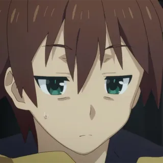 🛡 Kazuma Satou Konosuba 动漫, 和真, 为美好的世界献上祝福, 异世界, 无聊 telegram sticker
