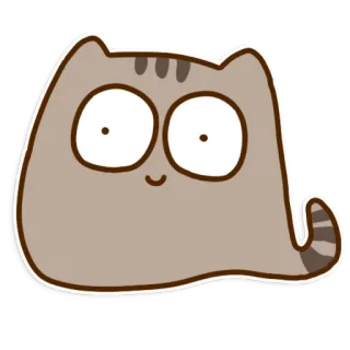 🙂 кот, наклейка, животное, милый, мультфильм, питомец telegram sticker