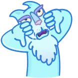👎 cat, thumbs down, dislike, negative telegram sticker