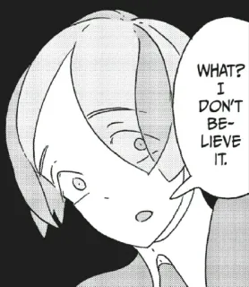 😳 WHAT? I DON'T BE-LIEVE IT. Manga, Sprechblase, Anime telegram sticker