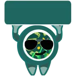 👆 adesivo, monstro, desenho animado, legal, óculos de sol, personagem telegram sticker